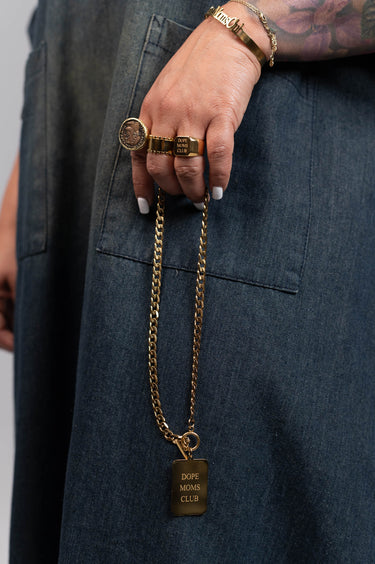 Dope Moms Club Block Ring