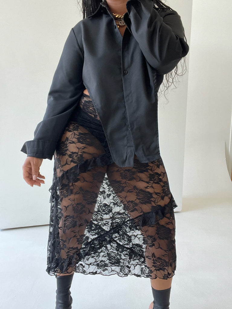 La Rosa Sheer Lace Skirt