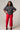 Raye Red Cropped Knit Pants