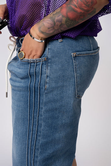 Luis Denim Drawstring Shorts