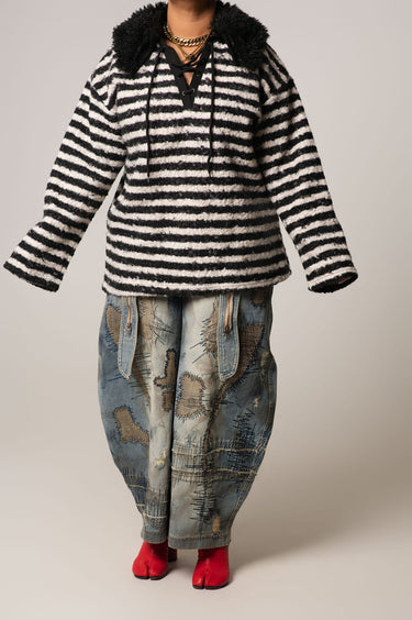 Sample 7: Striped Polo Sweater
