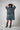 Hooded Two-Tone Denim Dress