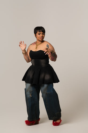 Pebble Peplum Top