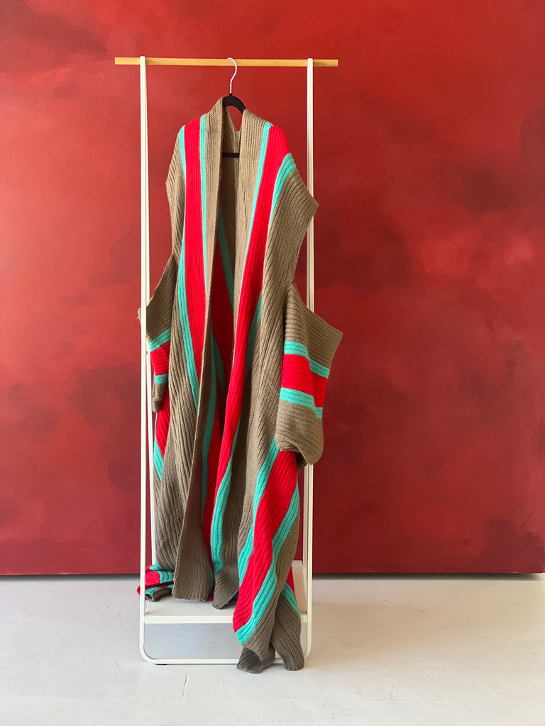 The Zuri Vertical Striped Oversize Sweater