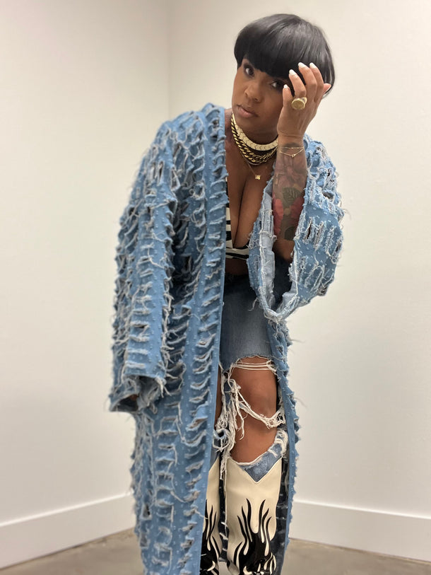 Denim kimono 